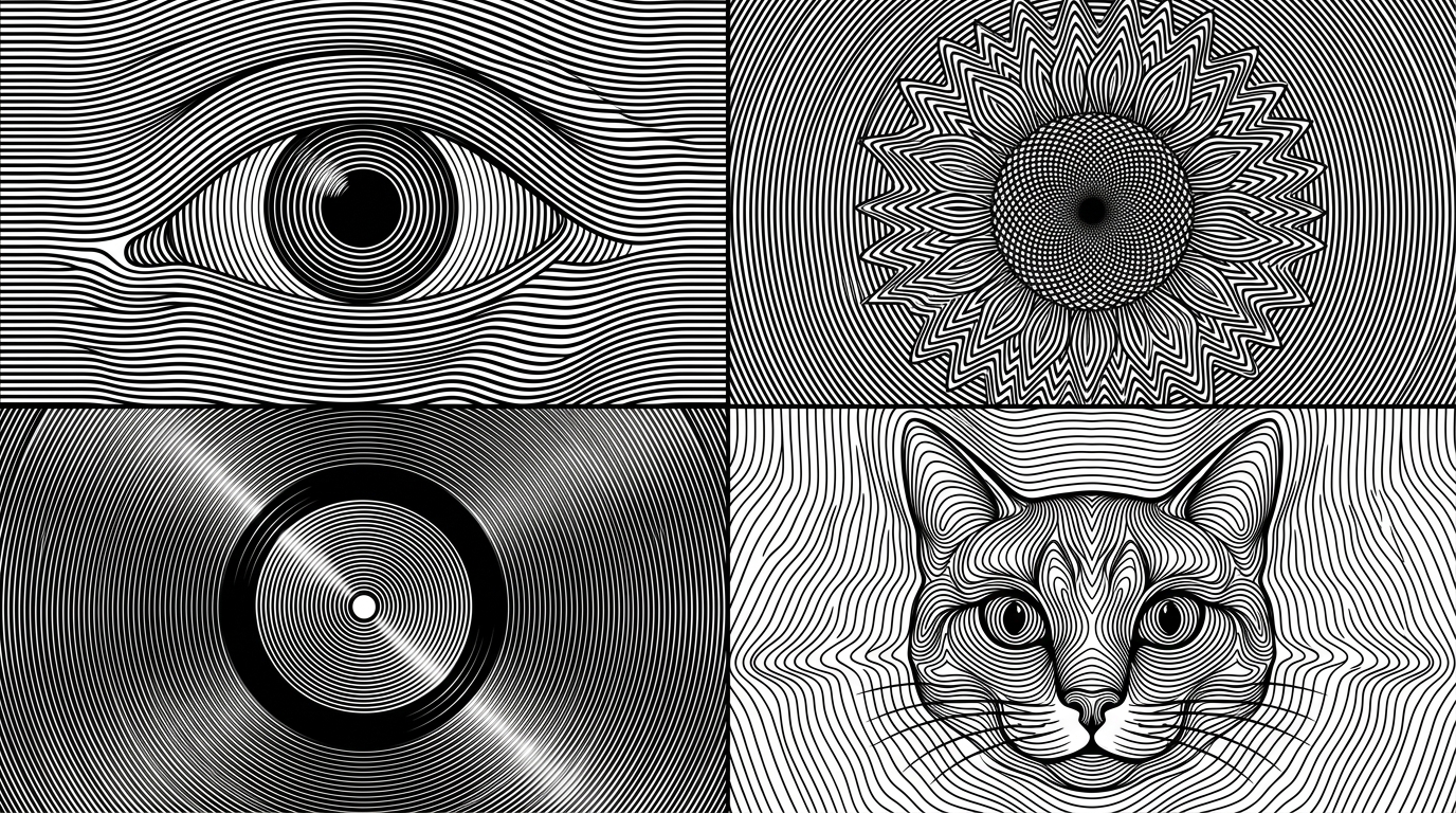 Op Art Topic Illusion Grid