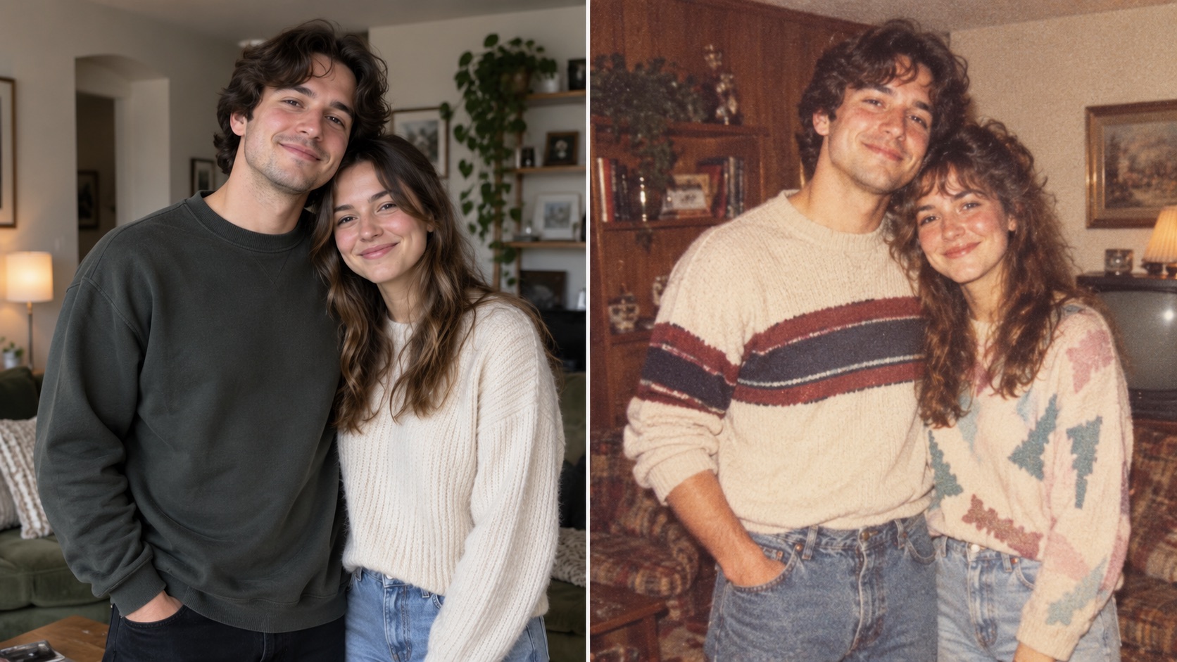 Compare Styles with 1980s AI Photo Trend