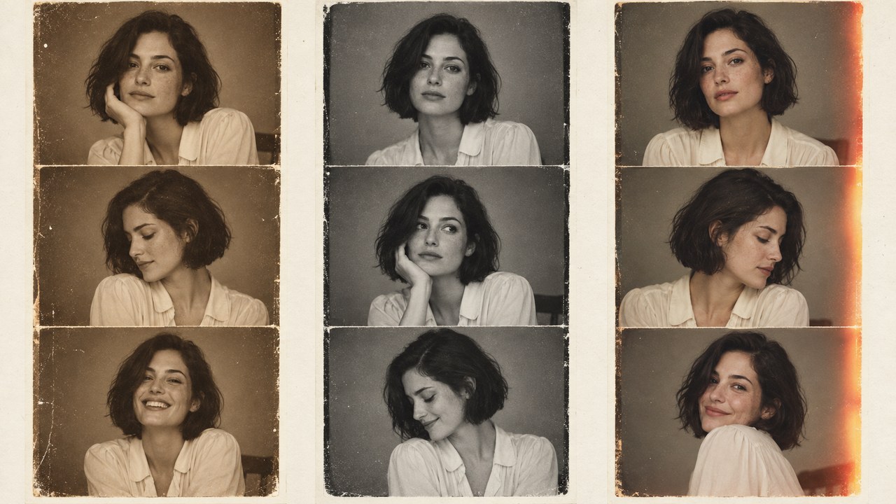 Choose Your AI Film Strip Vintage Mood